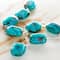 Aqua Swirl Glass Rectangle Beads, 14mm by Bead Landing&#x2122;